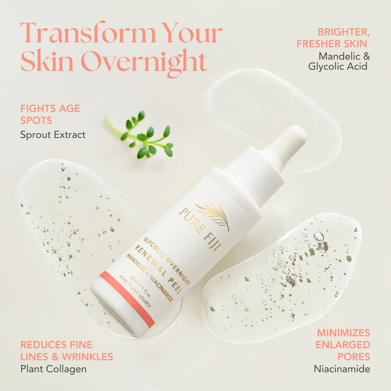 Glycolic Overnight Renewal Peel with Mandelic + Niacinamide (1oz/30ml)