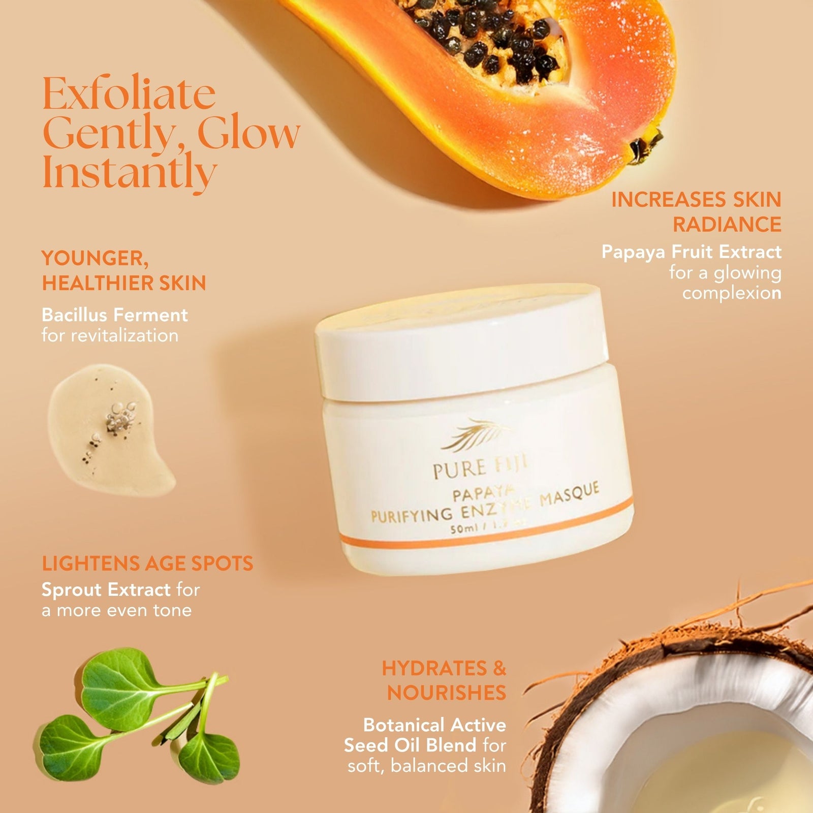 c'est moi refreshing papaya & strawberry seed scrub facial mask Papaya Purifying Enzyme Masque (1.7oz/50ml) – Pure Fiji US Store